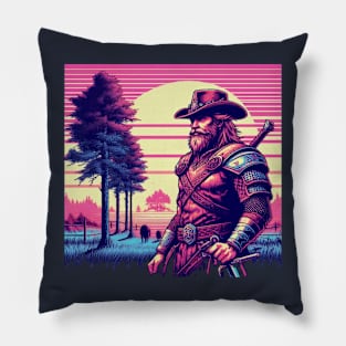 Viking Cowboy V1 - 8-bit Pillow