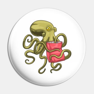 Octopus Bag of chips Pin