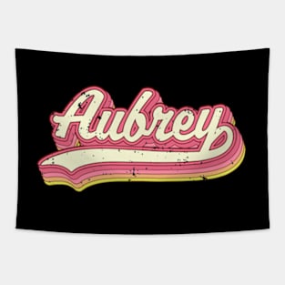 Aubrey Vintage Americana Name Tapestry