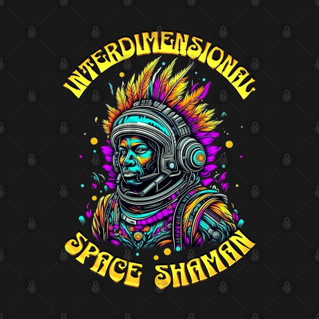 INTERDIMENSIONAL SPACE SHAMAN-gold by Tripnotic