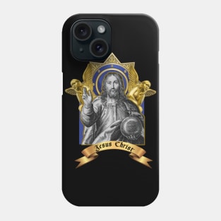 Christ with angels the heavenly glow Phone Case