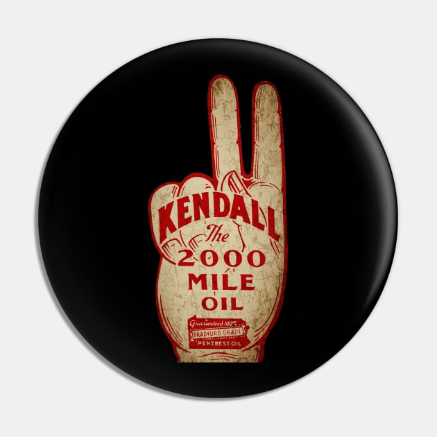 Kendall Vintage Motor Oil USA Pin by Midcenturydave