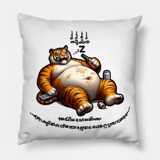 Thai Tattoo Parody "Sak Yant Tiger" Pillow