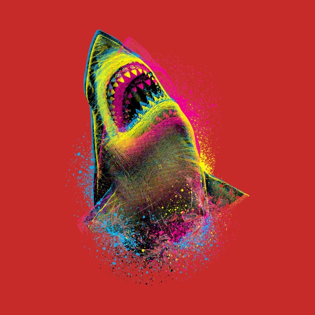 Cmyk Shark by Moncheng