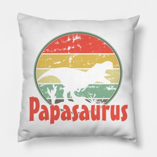 Papasaurus, papa, father, fathers day Pillow