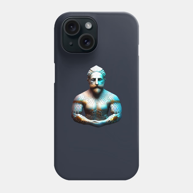 Merman Mosaic Phone Case by Xie