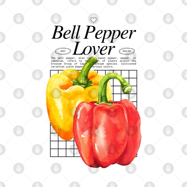 Bell Pepper Lover - Capsicums Gardening Plants by Millusti