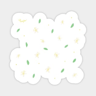 Jasmine Flowers Pattern Magnet