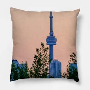 Toronto City Sunset Photograph Pillow