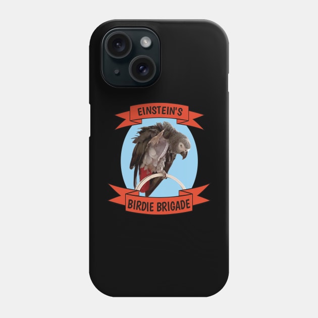 Birdie Brigade African Grey Parrot - Bare Chest Phone Case by Einstein Parrot