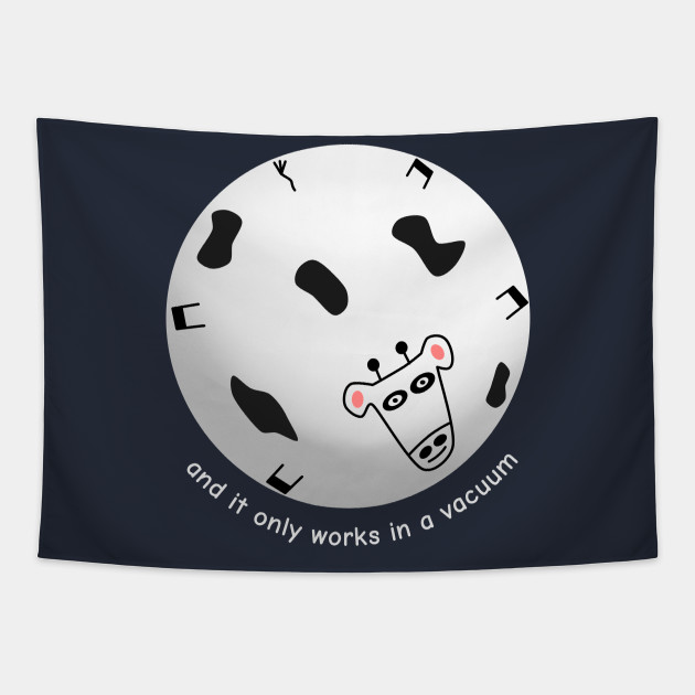 Spherical Cow in a Vacuum Physics Tapestry TeePublic