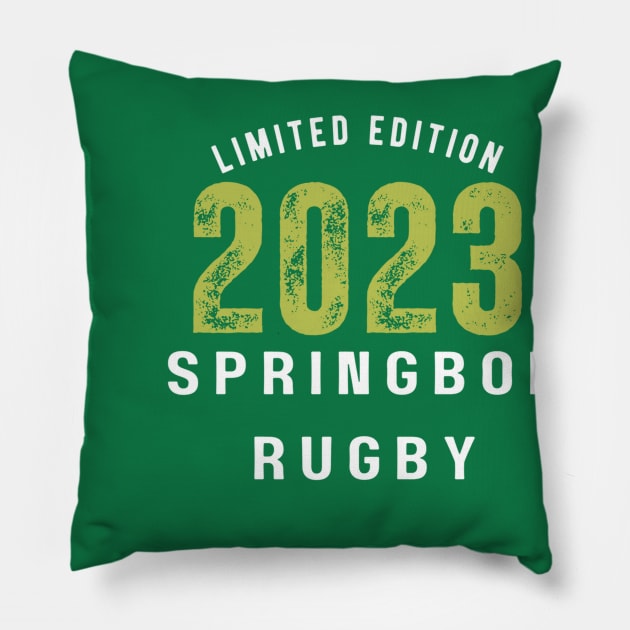 Limited Edition Springbok Rugby Pillow by hippyhappy