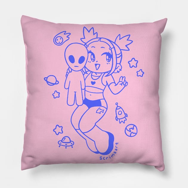 Space Kid Pillow by scrims