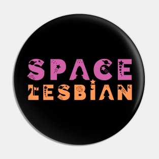 Space Lesbian Pin