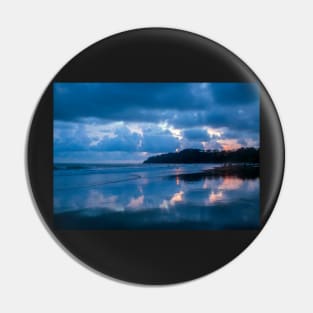 Purple Sunset on the Beach Pin