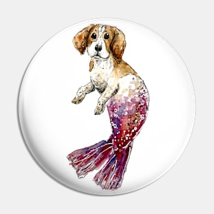 Beagle Mermaid Pin