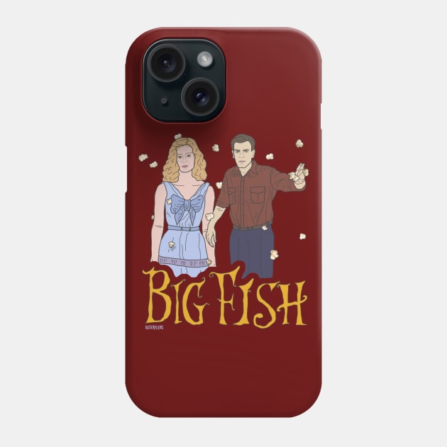 Big Fish Tim Burton - "Time stops" Phone Case by Kath Fernweh