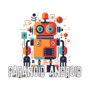 Paranoid Android Robot 90s band T-Shirt