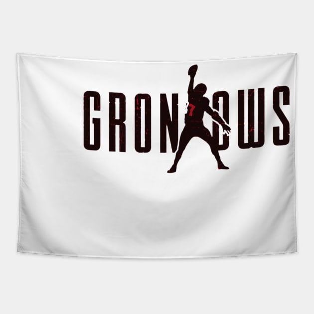 Rob Gronkowski Tamba Bay Silhouette Name Tapestry by Buya_Hamkac