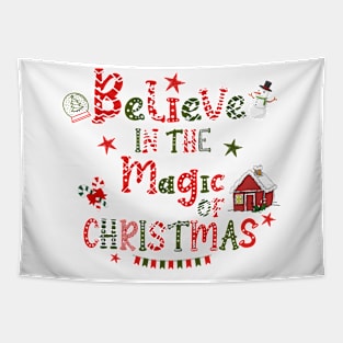 Believe in the magic Christmas Tapestry