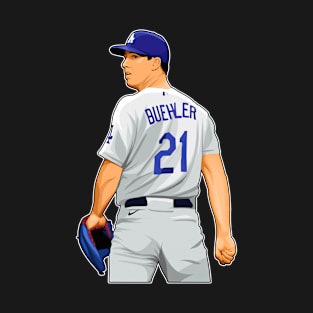 Walker Buehler #21 Wait the Ball T-Shirt