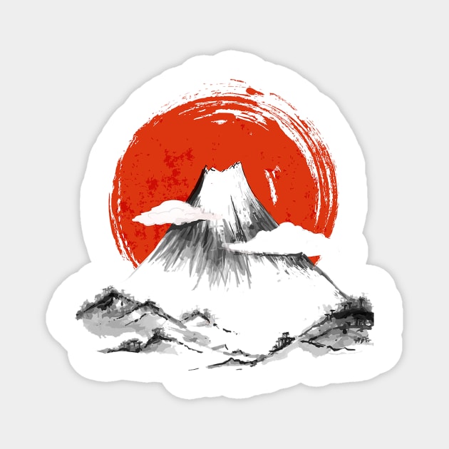 Japan Fujiyama mountain Magnet by nemram