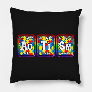 Autism Periodic Table Elements Chemistry Pillow