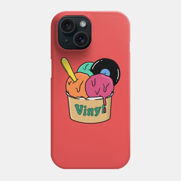 Ice Cream Record Phone Case by ritmical-mente