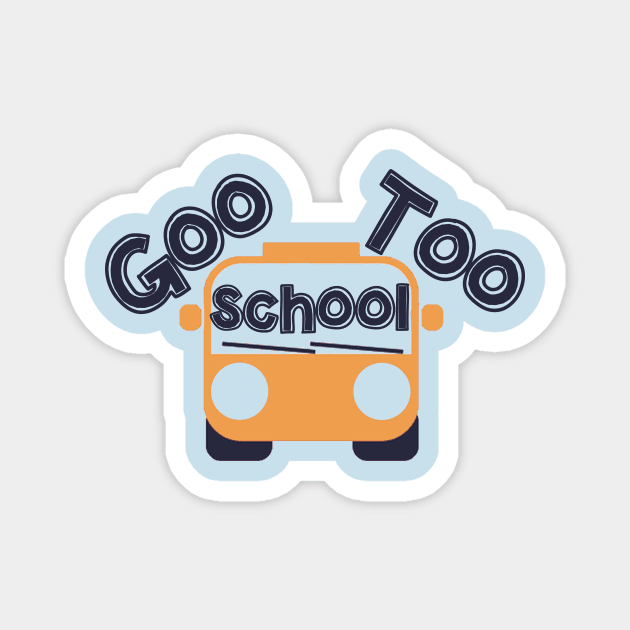 school bus Magnet by Ahmed ALaa