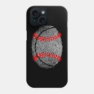 Funny Baseball It's in my DNA Fingerprint Phone Case