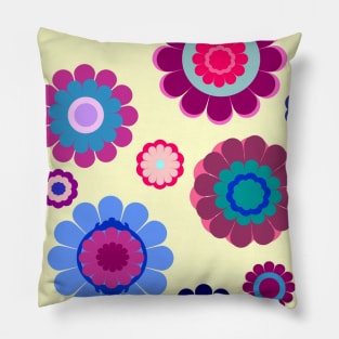 Colorful Floral Pattern Pillow