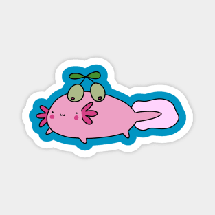 Olive Axolotl Magnet