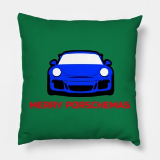 Merry Christmas Porsche Porschemas 911 GT3 Pillow