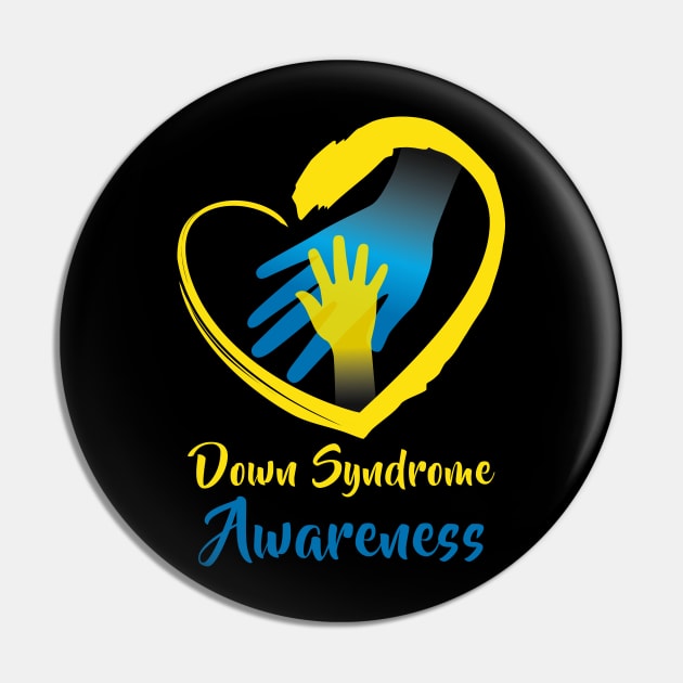 Holding Hands World Down Syndrome Awareness Day Pin by nadinecarolin71415