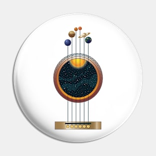 Guitarist Life: Space Music Pin