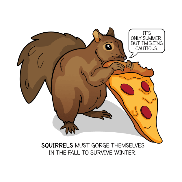 Pizza Squirrel by Zoodraws by Zoodraws