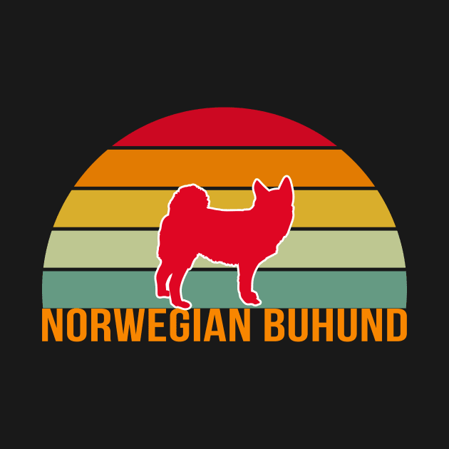 Norwegian Buhund Vintage Silhouette by khoula252018