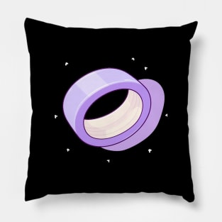 Purple tape Pillow