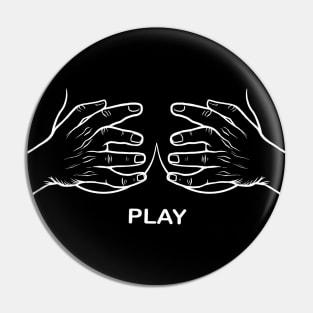 Play time,I love games, gamer,gaming Pin