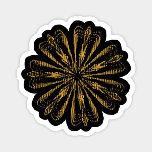 Golden Flower Magnet