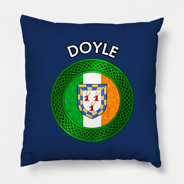 Irish Flag Clover Celtic Knot - Doyle Pillow by Taylor'd Designs