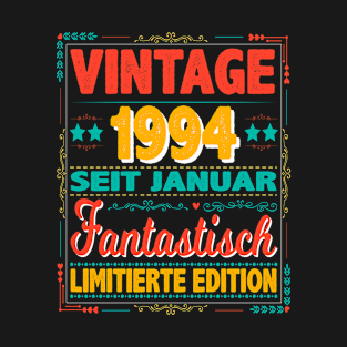 Januar 1994 Vintage Fantastisch 30 Jahren Mann Frau Geburtstag T-Shirt