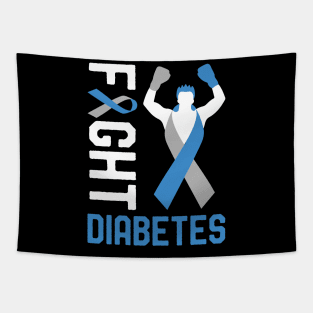 Fight T1D Diabetes Type 1 Diabetes Awareness Month Fighter Tapestry