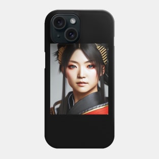 Female Samurai - Realistic Portrait Phone Case