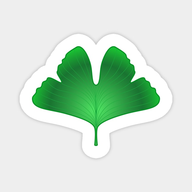 Ginkgo biloba leaf Magnet by AlexanderZam