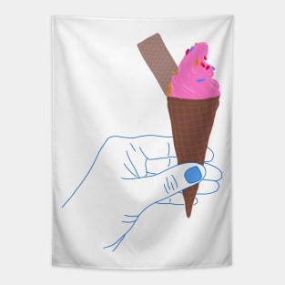 Sweet Delight Ice Cream Fantasy Tapestry