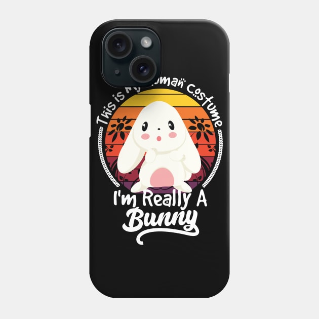 this is my human costume i'm really a bunny Phone Case by youki