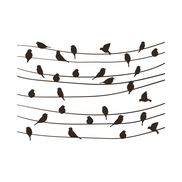 Birds On A Wire by GrinningMonkey