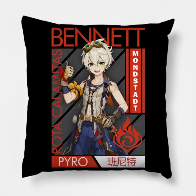 Bennett - Genshin Impact Pillow by Nifty Store