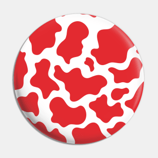 Red Cow Print Pin
